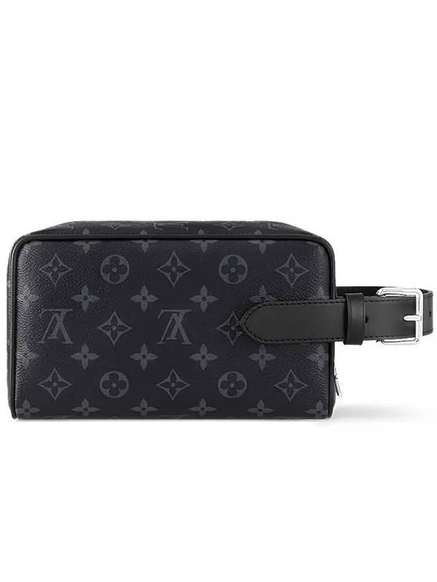 Trousse Toilette Locker Dopp Kit Monogram Eclipse Pouch Bag Black - LOUIS VUITTON - BALAAN 4