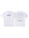 Sketch Logo Cotton T-Shirt OWAA089S23JER0070137 - OFF WHITE - BALAAN 11