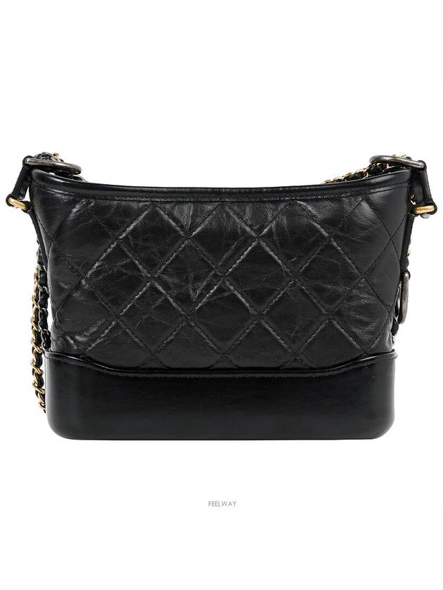 Gabrielle Hobo Small Black 74380 - CHANEL - BALAAN 3