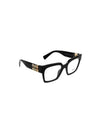 MU 04UV Logo Temple Square Glasses 0MU 1AB1O1 Nero - MIU MIU - BALAAN 4