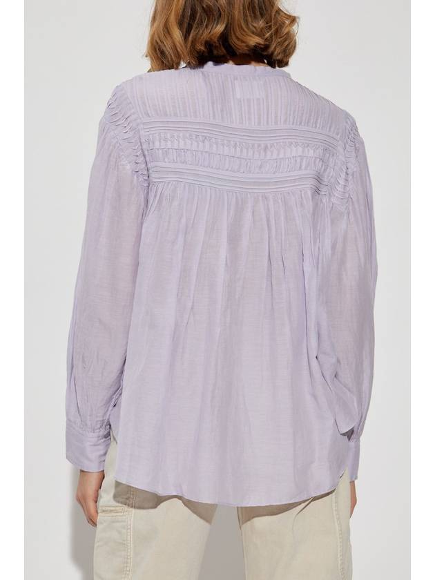 Marant Etoile Shirt Plalia, Women's, Purple - ISABEL MARANT ETOILE - BALAAN 4