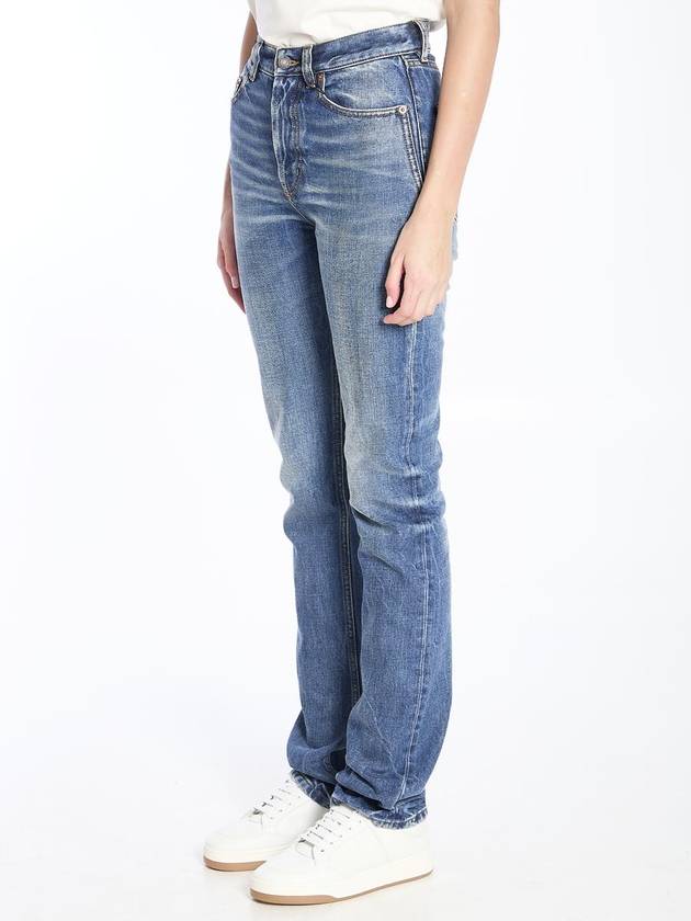 90's Slim Jeans Blue Denim - SAINT LAURENT - BALAAN 3