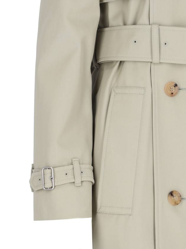 Cotton Blend Trench Coat Ivory - BURBERRY - BALAAN 4