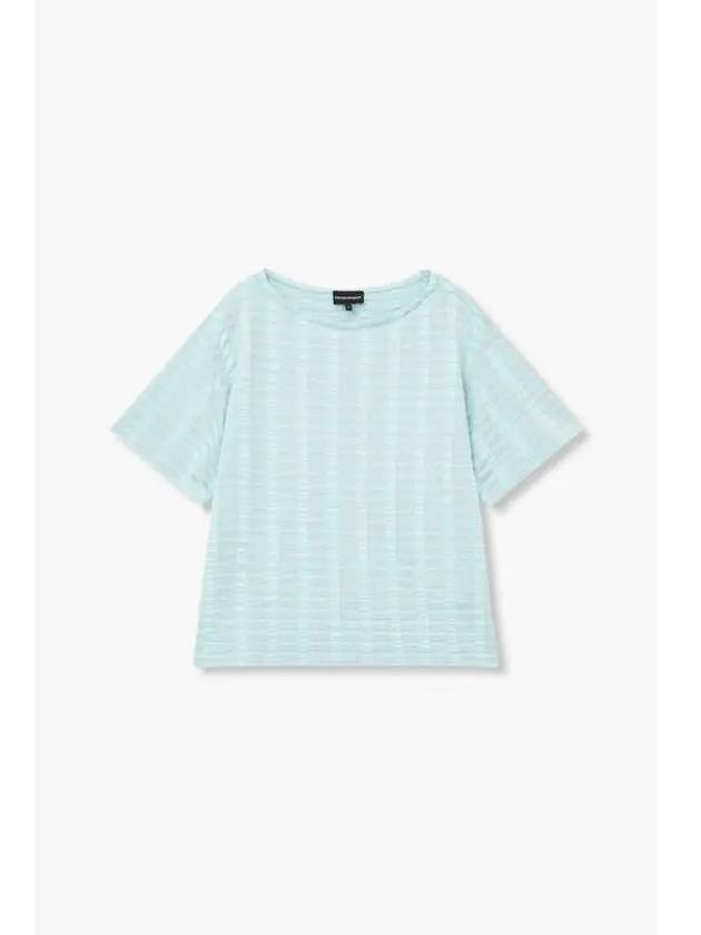 Women s Jacquard Check Pattern Knit Mint - EMPORIO ARMANI - BALAAN 1