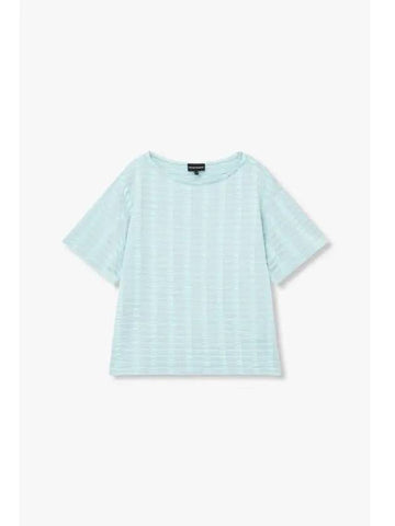 Women s Jacquard Check Pattern Knit Mint - EMPORIO ARMANI - BALAAN 1