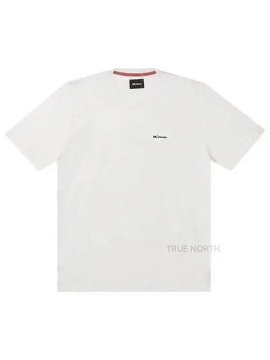 Men's Embroidered Logo Short Sleeve T-Shirt White - KITON - BALAAN 2