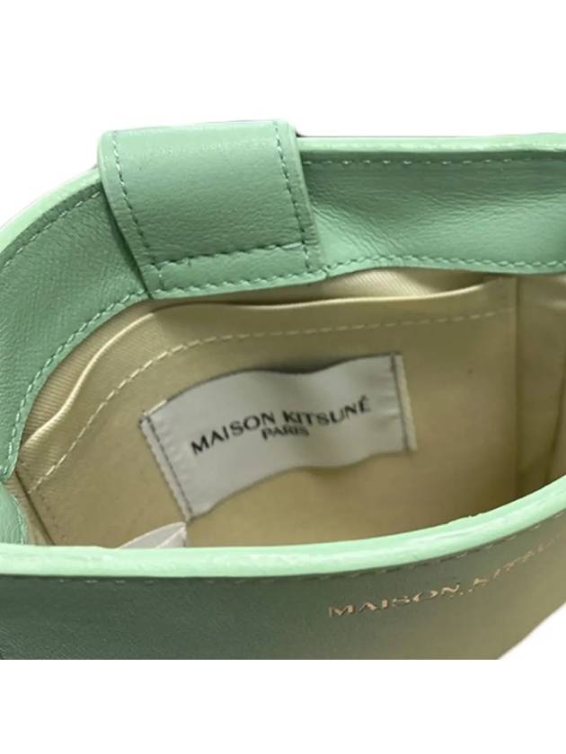 Neck Cross Pouch Bag Mist Green - MAISON KITSUNE - BALAAN 3