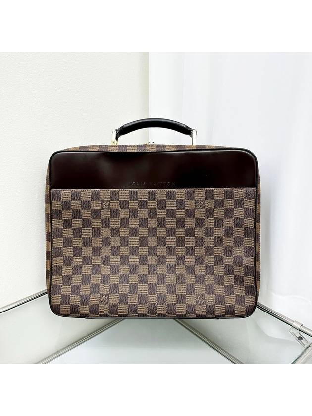 Brown Damier Box Briefcase 4VLVB27967 - LOUIS VUITTON - BALAAN 1