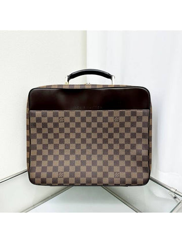 Brown Damier Box Briefcase 4VLVB27967 - LOUIS VUITTON - BALAAN 1