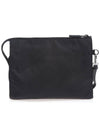 Re-Nylon Zipper Clutch Bag Black - PRADA - BALAAN 4