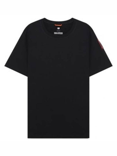 Men's Track Cotton Short Sleeve T-Shirt Black - PARAJUMPERS - BALAAN 2