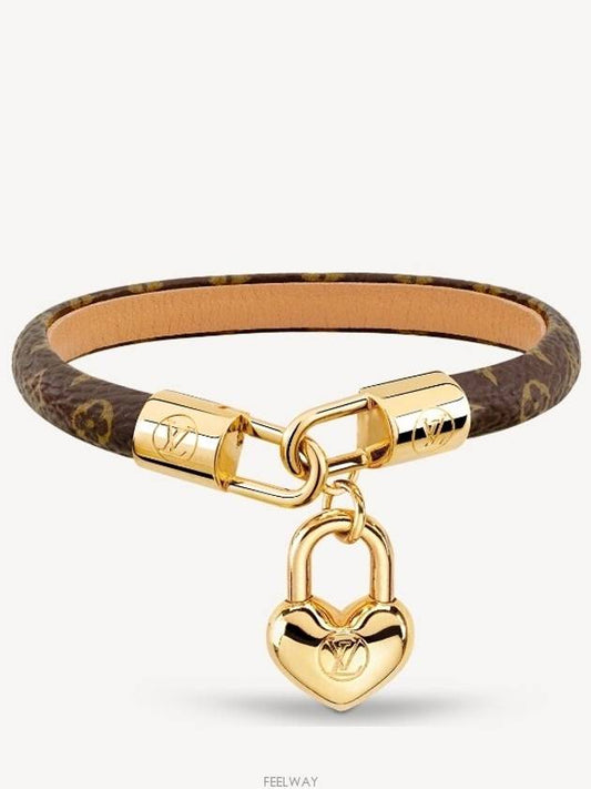 Crazy In Lock Charm Bracelet Gold Brown - LOUIS VUITTON - BALAAN 2