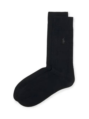 Polo Cotton Crew Socks Black - POLO RALPH LAUREN - BALAAN 1