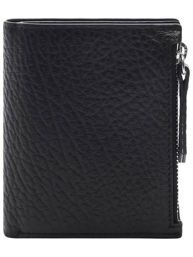 Signature Stitch Zipper Pocket Half Wallet Black - MAISON MARGIELA - BALAAN 5