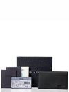 Men's Logo Saffiano Font Logo Business Card Card Wallet Black 2MC122 - PRADA - BALAAN 6