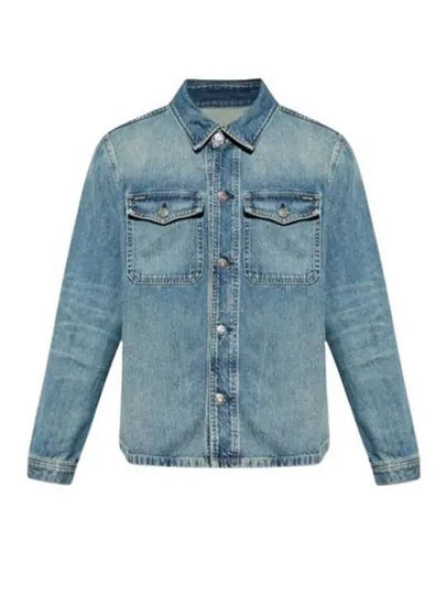 Logo Label Denim Jacket Blue - TOM FORD - BALAAN 2