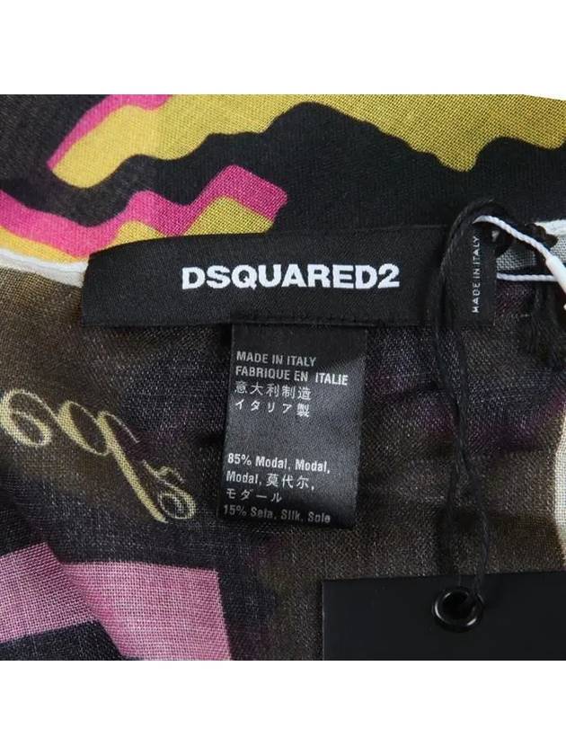 14FW Brown Hair Girl Modal Silk Scarf W14ST2001 M069 - DSQUARED2 - BALAAN 6