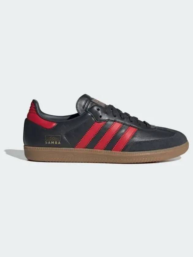 Samba OG Leather Low Top Sneakers Carbon - ADIDAS - BALAAN 2