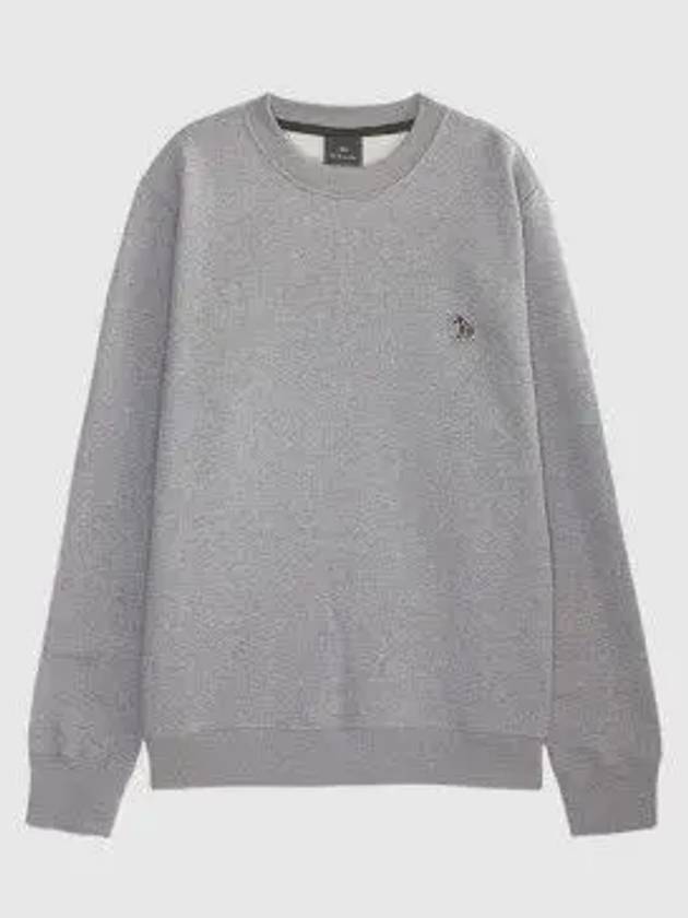 Zebra Patch Organic Cotton Sweatshirt Grey - PAUL SMITH - BALAAN 3