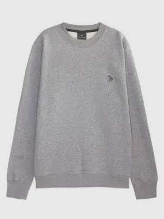 Zebra Patch Organic Cotton Sweatshirt Grey - PAUL SMITH - BALAAN 2