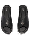 Alias CD Diamond Grained Calfskin Sandals Black - DIOR - BALAAN 2