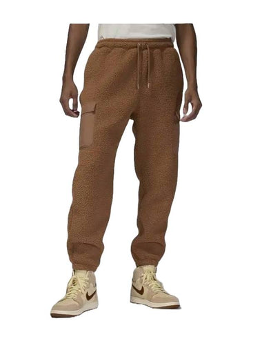 Jordan Flight High Pile Fleece Track Pants Archaeo Brown - NIKE - BALAAN 1