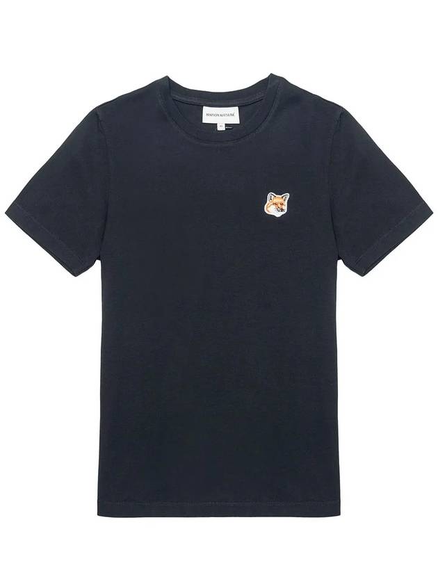 Fox Head Patch Regular Short Sleeve T-Shirt Black - MAISON KITSUNE - BALAAN 2