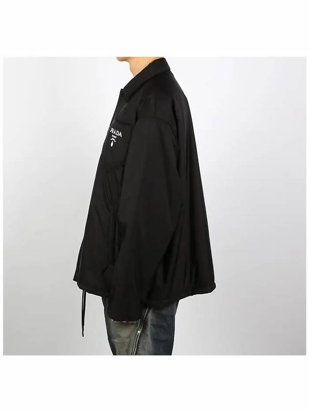 Re-Nylon Blouson Hooded Jacket Black - PRADA - BALAAN 4