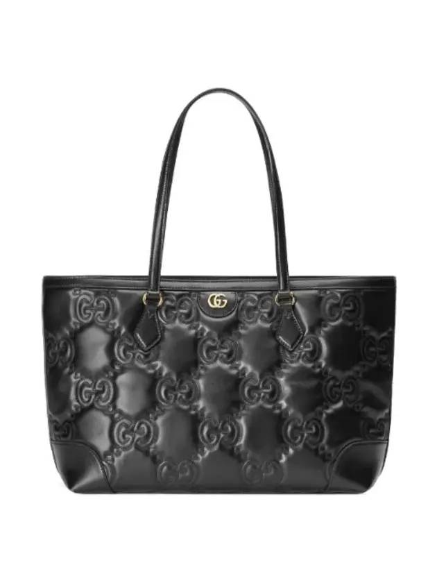 GG Matelasse Leather Medium Tote Bag Black - GUCCI - BALAAN 1