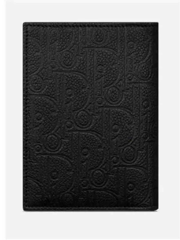 Gravity Leather Passport Wallet Black - DIOR - BALAAN 3