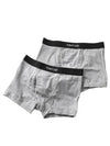 Men's Cotton Boxer Briefs Grey 2 Pack - TOM FORD - BALAAN 2