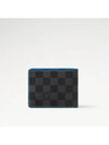 Slender Damier Half Wallet Graphite Blue - LOUIS VUITTON - BALAAN 5