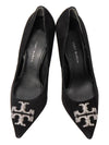 Eleanor Square Pumps Heel Black - TORY BURCH - BALAAN.