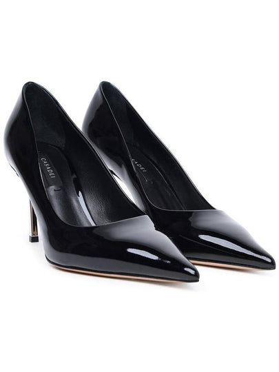 Casadei 'Superblade' Black Leather Pumps - CASADEI - BALAAN 2