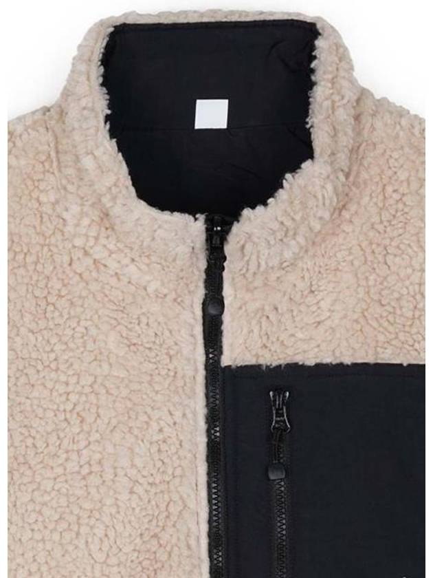 Unisex Sherpa Reversible Vest Beige 118528 1032 - STUSSY - BALAAN 3