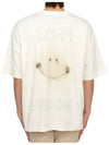 Graphic Print Crew Neck Short Sleeved T-shirt White - MAISON MIHARA YASUHIRO - BALAAN 3