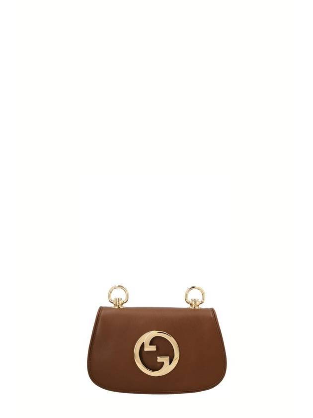 Blondie Small Leather Shoulder Bag Brown - GUCCI - BALAAN 1