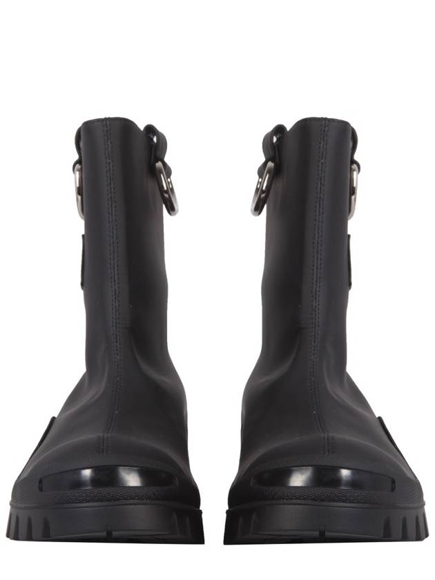 Logo Rain Boots Black - MSGM - BALAAN 4