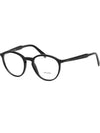 Eyewear Logo Round Eyeglasses Black - PRADA - BALAAN 8