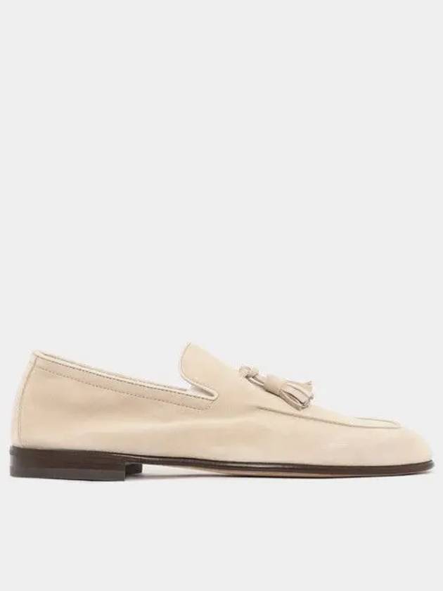 Tassel Suede Loafers Sand - BRUNELLO CUCINELLI - BALAAN 2