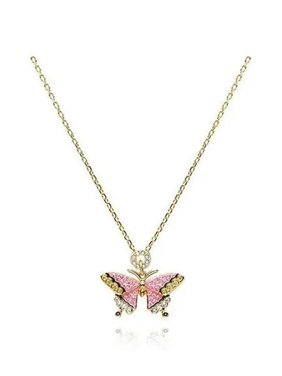 Idyllia Butterfly Pendant Necklace Gold - SWAROVSKI - BALAAN 2