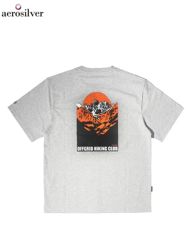 OHC Mountain Peak Graphic TShirt Melange Gray - OFFGRID - BALAAN 2