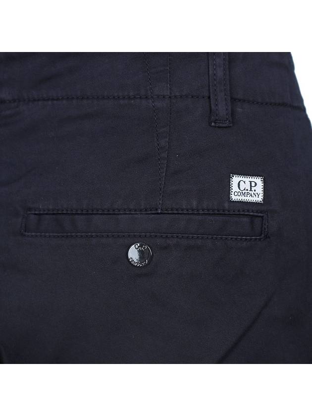 Stretch Satin Cargo Shorts Navy - CP COMPANY - BALAAN 11