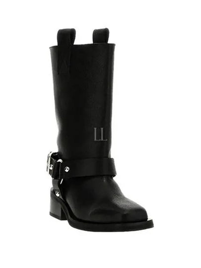 Shaft Boots Middle Boots Black - GANNI - BALAAN 2