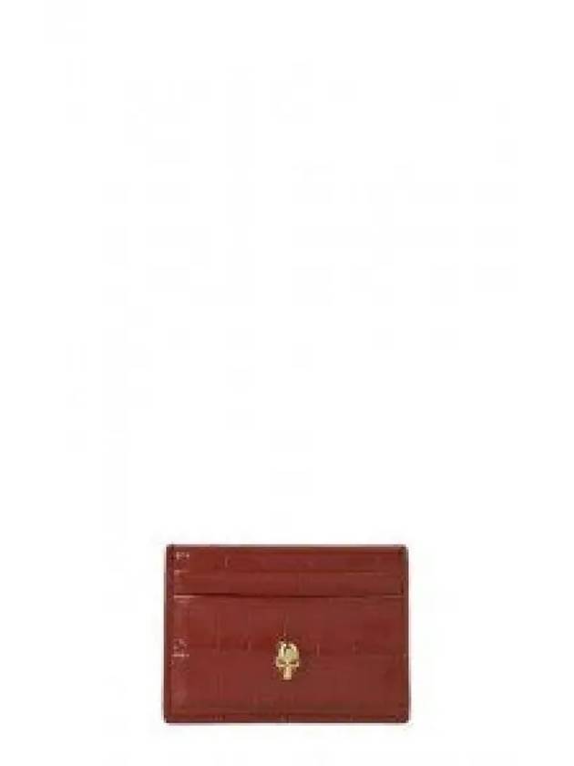 Skull Card Holder Red 6320381JMAB6338 - ALEXANDER MCQUEEN - BALAAN 1