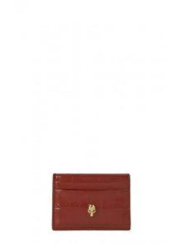 Skull Card Holder Red 6320381JMAB6338 - ALEXANDER MCQUEEN - BALAAN 1