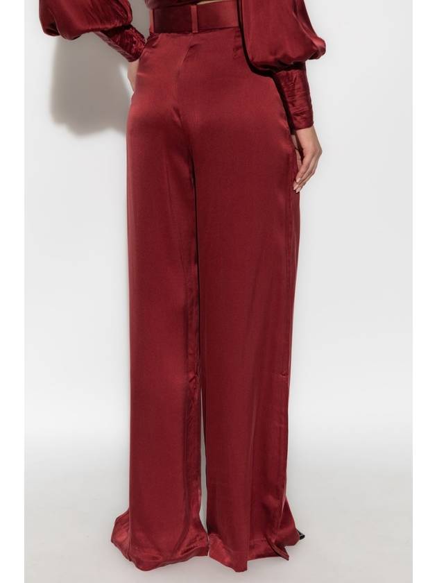 Zimmermann Silk Pants, Women's, Red - ZIMMERMANN - BALAAN 4