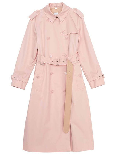 Cotton Gabardine Trench Coat Pink - BURBERRY - BALAAN 2