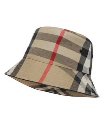 Checked Cotton Bucket Hat Women s - BURBERRY - BALAAN 1