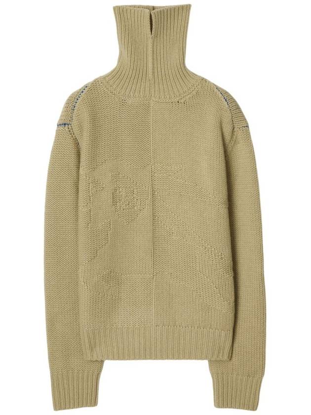 EKD Roll Neck Cashmere Knit Top Hunter - BURBERRY - BALAAN 2